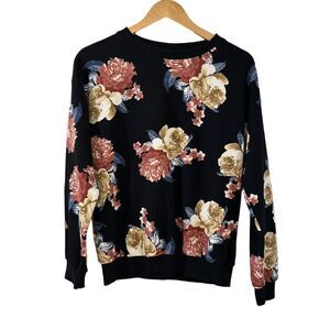 Shein Floral Sweater XS Long Sleeve Emory Rose